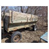 Vintage Co-Op Wooden Farm Trailer