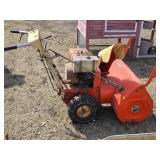 Allis-Chalmers Snow Blower with Chains - Runs, May Need Carb Adjustment or Cleaning