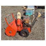 Allis-Chalmers Snow Blower with Chains - Runs, May Need Carb Adjustment or Cleaning