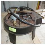 working outdoor propane burner