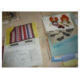 Raggedy Ann fabric to make your own dolls, wall hangings, fabric patches with buttons