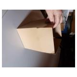 Box of 50 cardboard boxes 6x6x6