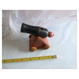 vintage wood toy cannon
