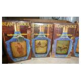 Vintage group of 8 Jim Beam Americana Vol III bottles with boxes