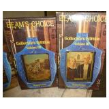 Vintage group of 8 Jim Beam Americana Vol III bottles with boxes