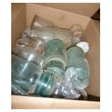 Large box of approx 20 vintage jars