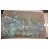Large box of approx 20 vintage jars