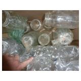 Large box of approx 20 vintage jars