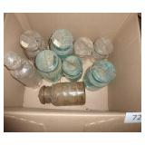 9 vintage jars