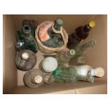 2 Boxes of vintage jars and cans