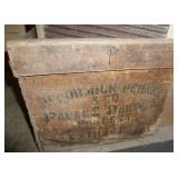 3 washboards and an old crate
