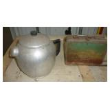 Vintage iron, waffle maker, razor, grinder etc