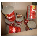 Box of old tins