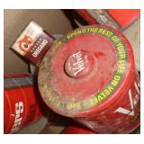 Box of old tins