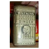 Box of old tins