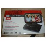 Portable DVD player, alarm clocks and worklight