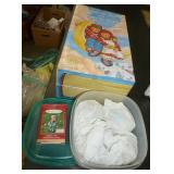 Raggedy Ann dolls and ornaments