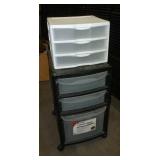 2 plastic organizers