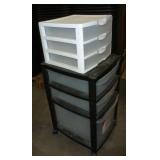 2 plastic organizers