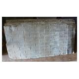 FOUR pieces of barn tin with brick pattern