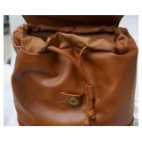 TWO Brown backpack bags