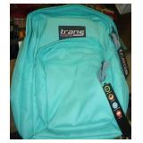 Two teal backpacks