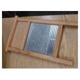 very cute wagon about 18 inches long and washboard about the same