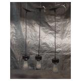 Set of 3 Hanging Mason Jar Pendant Lights