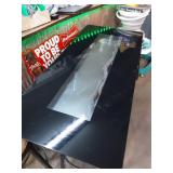 Electric Wall-Mounted Fireplace with Glass Front