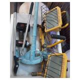 Lot of Handheld Tools and Dual Floodlight Set