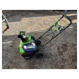 Greenworks 40V 20-Inch Cordless Snow Thrower