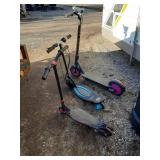 Set of 3 Used Electric Scooters - Mixed Brands