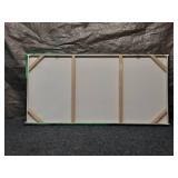 Panoramic Canvas Art of Northern Lights Over Mountains