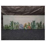 Cactus Themed Wall Art Canvas Print