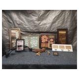 Collection of Decorative Picture Frames and Figurines