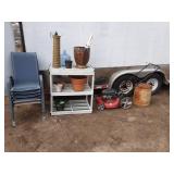 Outdoor Patio and Garden Set with Lawn Mower