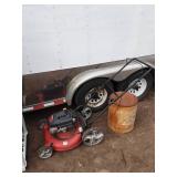 Outdoor Patio and Garden Set with Lawn Mower