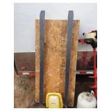 Used Ice Auger with Drill Bit, Propane Tank, and Sled