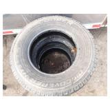 Set of 5 Used Mixed Brand Tires with Various Tread Patterns