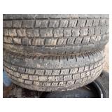 Set of 5 Used Mixed Brand Tires with Various Tread Patterns