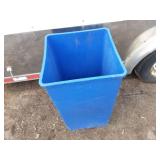 Large Blue Outdoor Plastic Recycling Bin