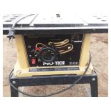 Pro-Tech Table Saw with Adjustable Blade Angle