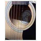 First Act Acoustic Guitar with Headphones and Rock CD Collection
