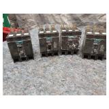 Assorted Lot of Circuit Breakers Including Siemens and Cutler-Hammer