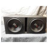 Used Dual 12-Inch Q Bomb Subwoofer Enclosure