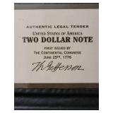 Series 2003A  - $2 Note with HOLDER.