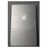 1 UNCUT SHEET OF 4  US $1 BILLS with HOLDER.  Series 2003A.