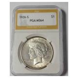 1926-S PGA MS64 Peace Dollar