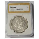 1878-CC PGA MS61 Morgan Dollar  (2,212,000 minted)