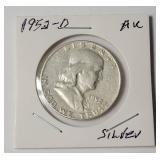 1952-D  Franklin Silver Half Dollar